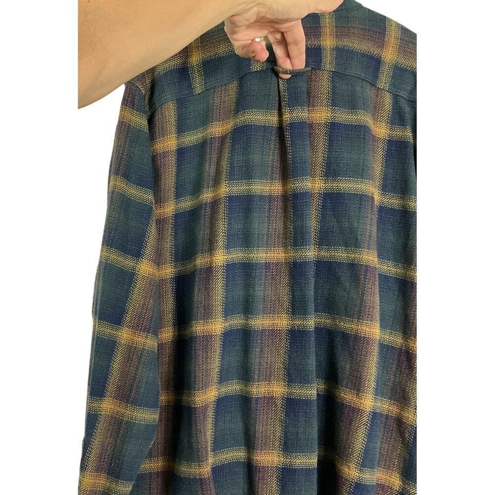 Orvis Men's Classic Collection Plaid Flannel Button-Up Shirt/Shacket w/Pockets - Picture 6 of 12